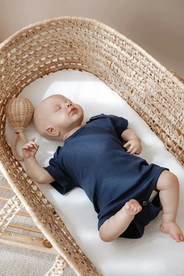 Tuğba Swan Baby Bodysuit Ribbed