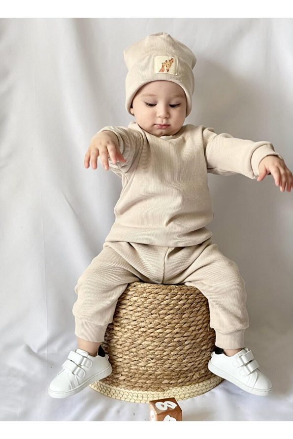 MiaBaby Hat Set Three-Piece Outfit