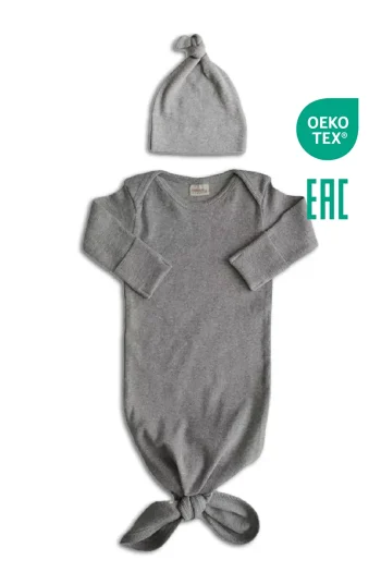 Minuche Ribbed Baby Bodysuit and Beanie Set - 100% Cotton