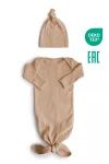 Minuche Ribbed Baby Bodysuit and Hat Set 100% Cotton