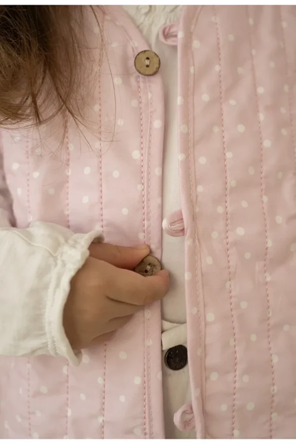 Cherry Kids Pink Polka Dot Baby Vest