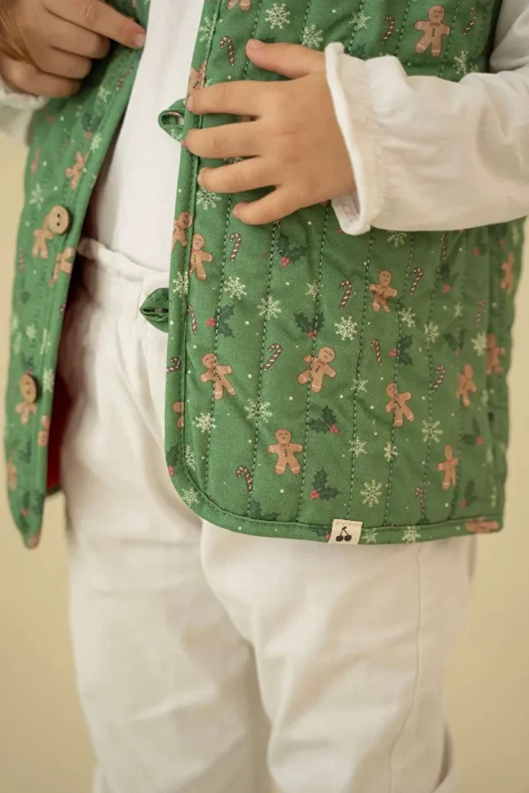 Cherry Kids Christmas Themed Plush Baby Vest