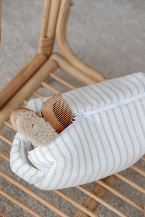 TBA COLLECTION Muslin Baby Care Bag | Line Series - Blue