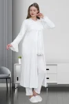 Mecit Maternity Pajama Set with Robe