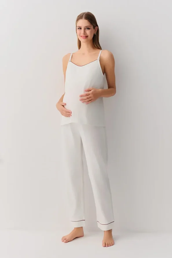 Suwen Pearl 3-Piece Maternity Pajama Set