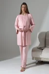 LikapaShop 3-Piece Maternity Pajama Set