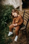 Luna Kids Collection Embroidered Baby & Kids Sweatshirt and Jogger Set