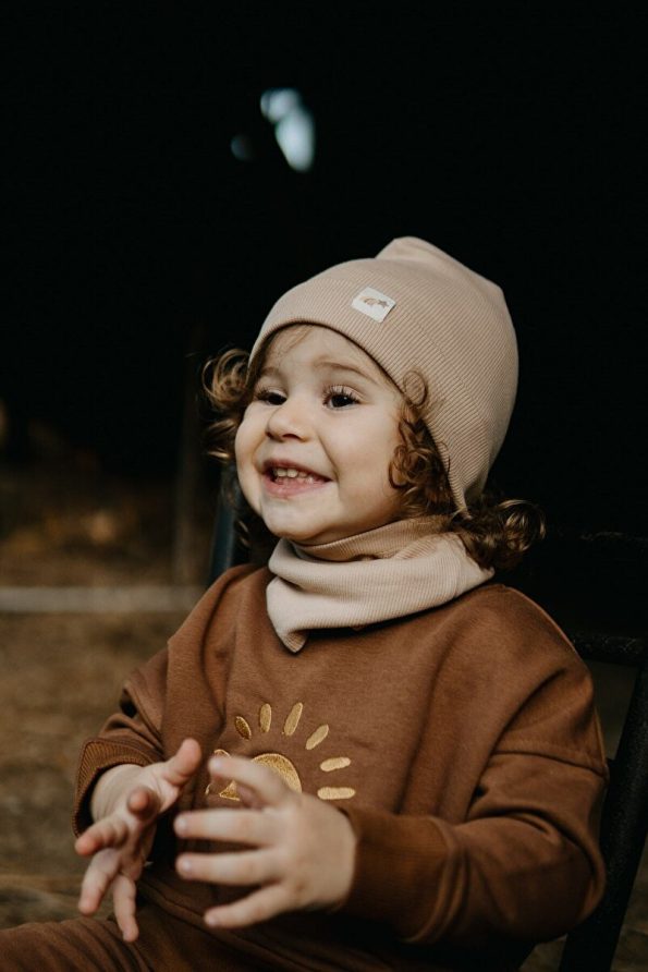 Luna Kids Collection Embroidered Baby & Kids Sweatshirt and Jogger Set
