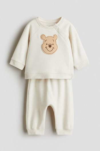 H&M 2-Piece Appliqued Sweatshirt Set