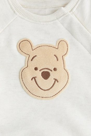 H&M 2-Piece Appliqued Sweatshirt Set