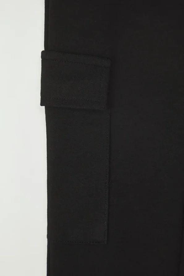 Trendyolmilla Kids Black Flare Cargo Pants for Girls