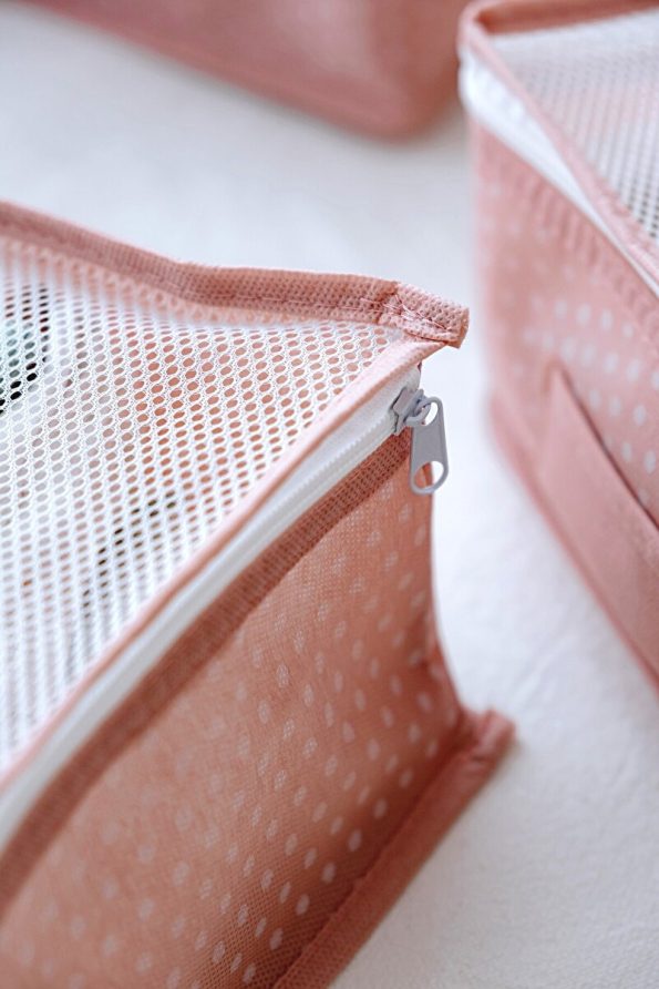 Serstil 6-Piece Baby Care and Organizer Bag Set - Pink Polka Dot