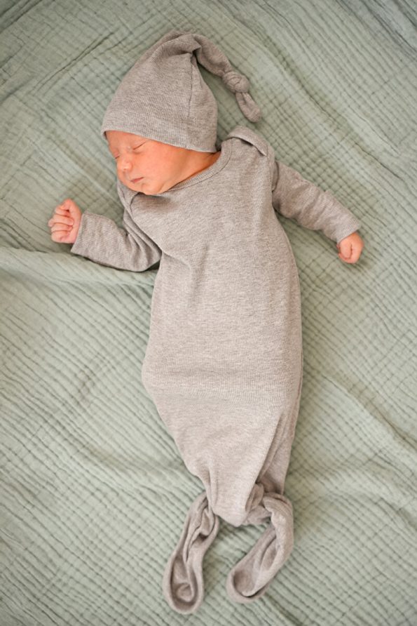 Minuche Ribbed Baby Bodysuit and Beanie Set - 100% Cotton