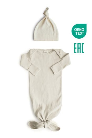 Minuche Ribbed Baby Bodysuit and Hat Set 100% Cotton - Easy Diaper Change Design