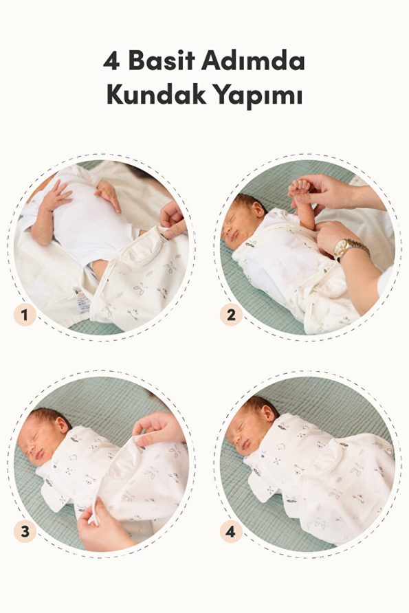 Minuche 100% Cotton 3-Piece Baby Swaddle and Sleep Sack
