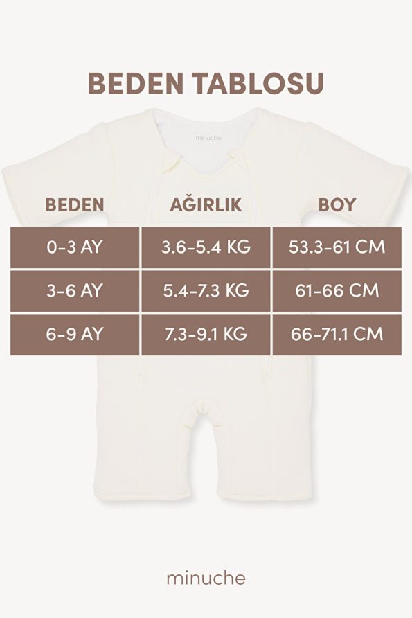 Minuche 100% Cotton Baby Sleep Suit - Double Zippered for Easy Diaper Changes