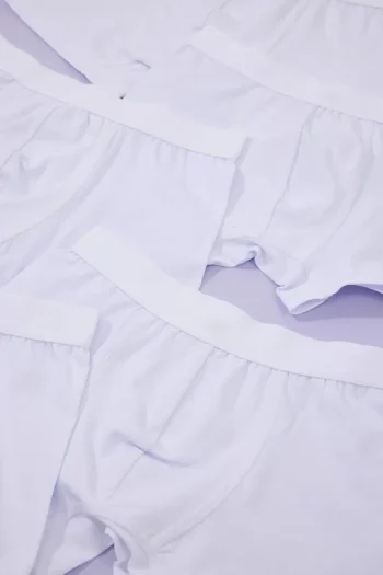 Trendyolmilla Kids White 5-Pack Boys Cotton Stretch Boxer Briefs