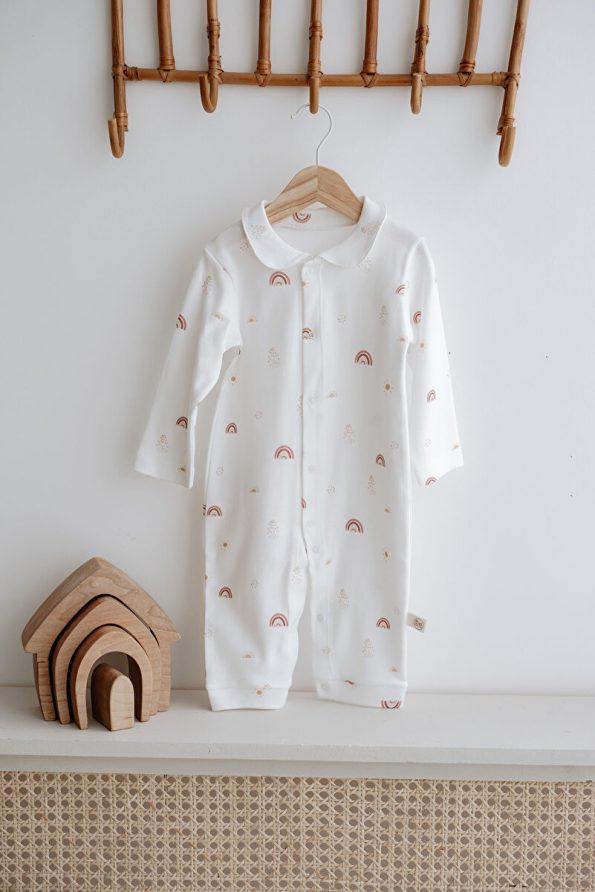 TBA COLLECTION Interlock Baby Romper | Boho Rainbow