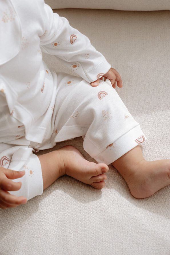 TBA COLLECTION Interlock Baby Romper | Boho Rainbow