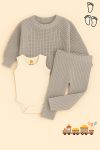 LilJoy Baby 3-Piece Winter Set in Light Gray