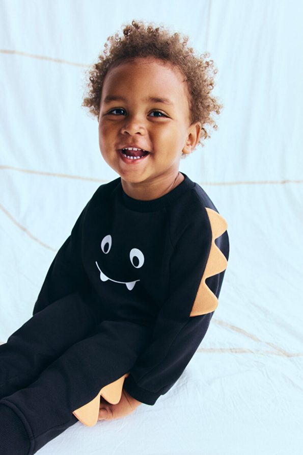 H&M 2-Piece Appliqué Sweatshirt Set
