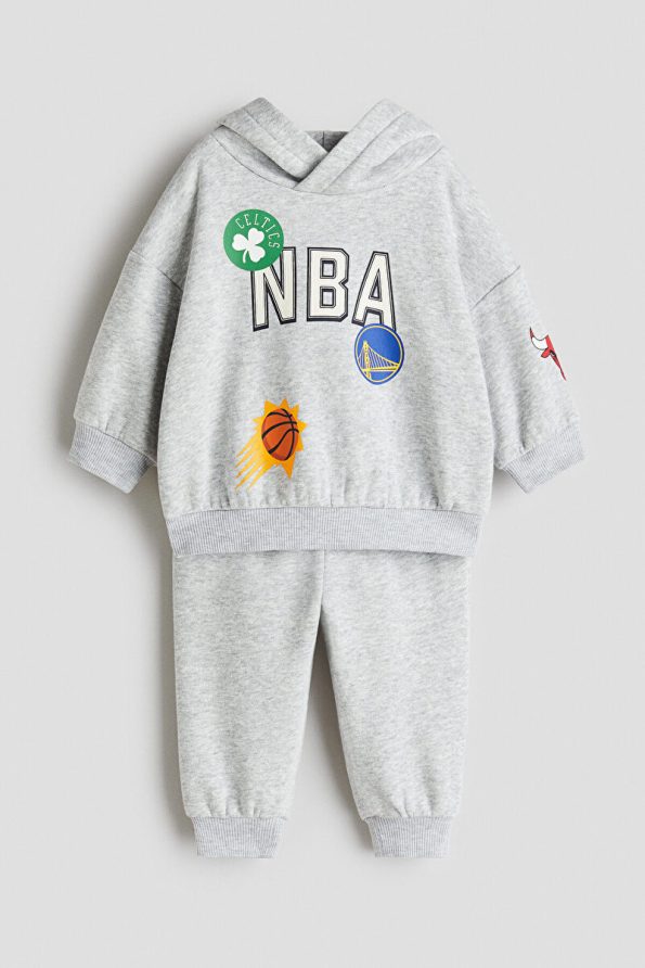 H&M 2-Piece Hooded Top and Jogger Pants Set