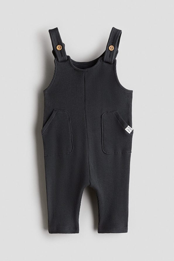 H&M Honeycomb Textured Cotton Romper