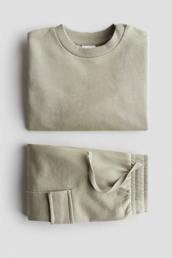 H&M 2-Piece Fleece Lined Sweatshirt Set