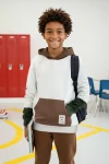 Trendyolmilla Kids Beige Oversized Hoodie for Boys