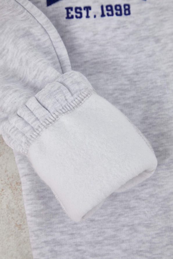 Trendyolmilla Kids Snow Melange Boys Cotton Slogan Printed Fleece Regular Knit Set