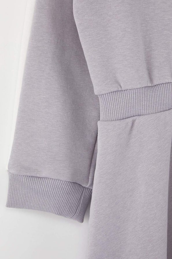 Trendyolmilla Kids Grey Slogan Printed A-line Dress for Girls