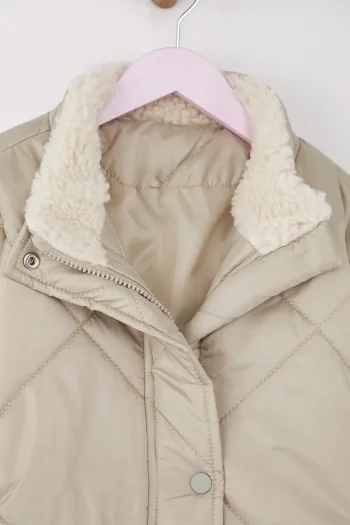 Trendyolmilla Kids Stone Girl's Straight Collar Regular Jacket