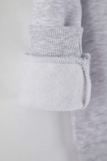 Trendyolmilla Kids Gray Melange Cotton Printed Hoodie for Boys