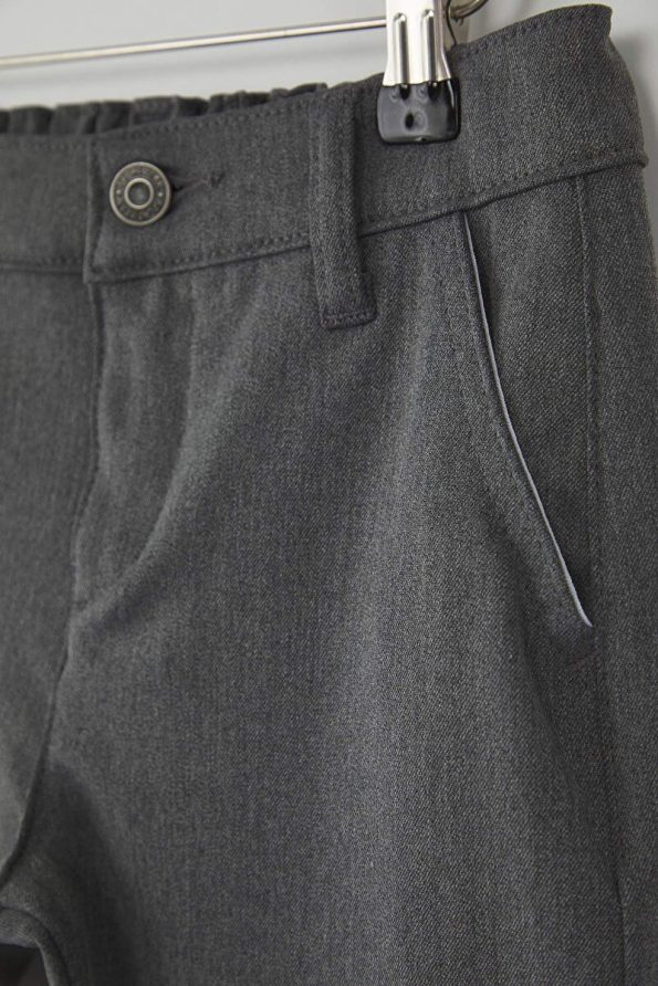 Trendyolmilla Kids Gray Boys Basic Regular School Trousers