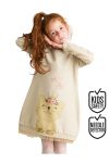 MSHB&G Cat Dream Gold Thread Shiny Dress for Girls