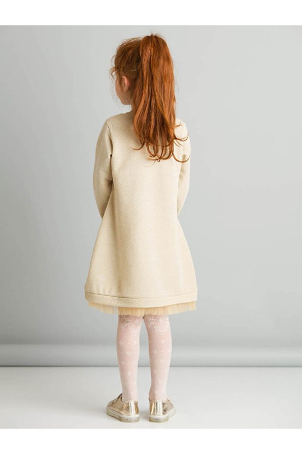 MSHB&G Cat Dream Gold Thread Shiny Dress for Girls