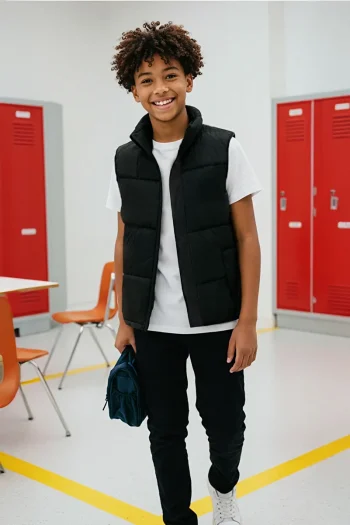 Trendyolmilla Kids Black Unisex Padded Vest