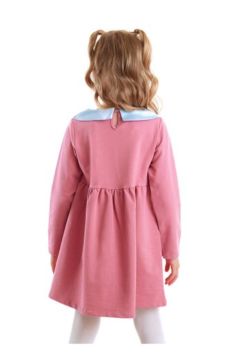 MSHB&G Rabbit Girl Baby Collar Blush Long Sleeve Dress