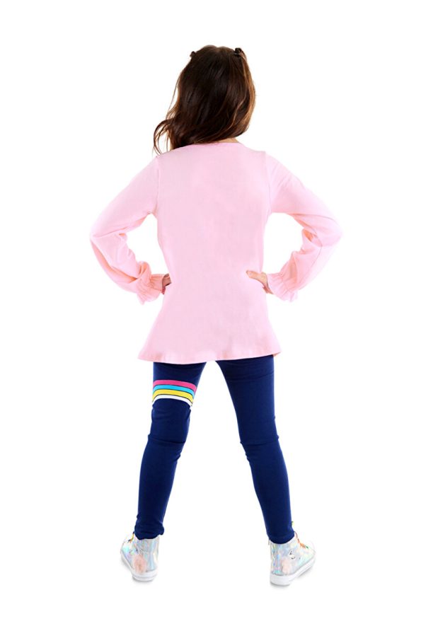 Denokids Rainbow Star Girls T-shirt Tunic Leggings Set