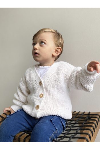Babily Knit Baby Cardigan - Stretchy Unisex Oversized, 0-5 Years