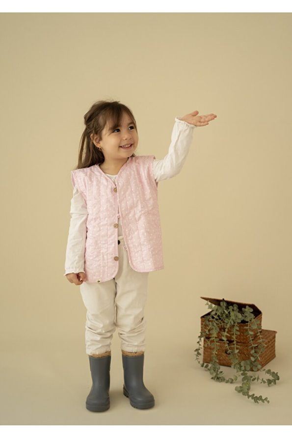 Cherry Kids Pink Polka Dot Baby Vest