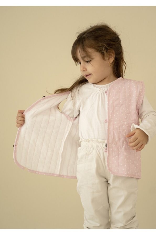 Cherry Kids Pink Polka Dot Baby Vest