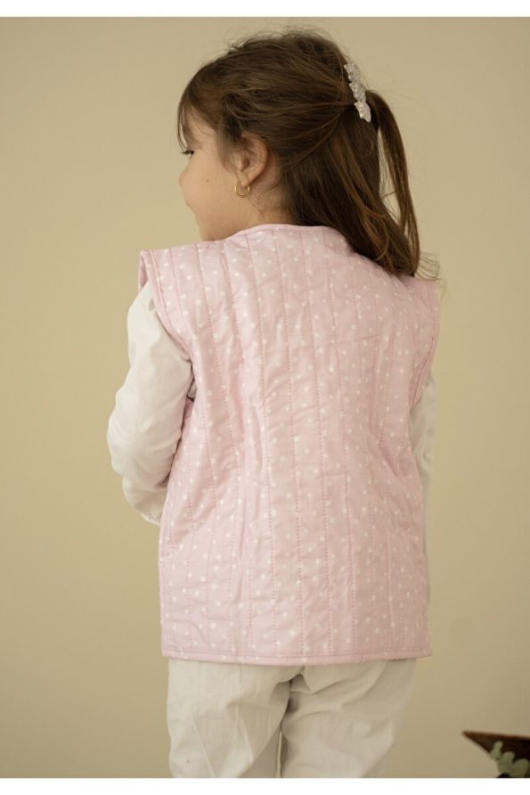 Cherry Kids Pink Polka Dot Baby Vest