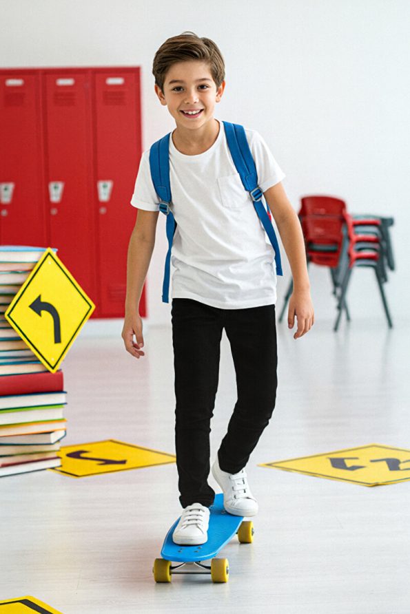 Trendyolmilla Kids Black Cotton Elastic Waist Pants
