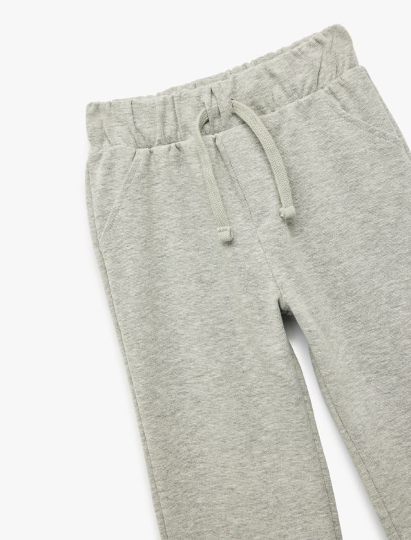 Baby Boy Drawstring Waist Ribbed Cuff Sweatpants