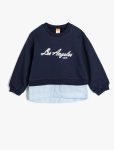 Girls' Baby City Print Long Sleeve Crew Neck Sweatshirt