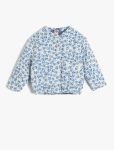 Girls' Floral Zip-Up Long Sleeve Jacket