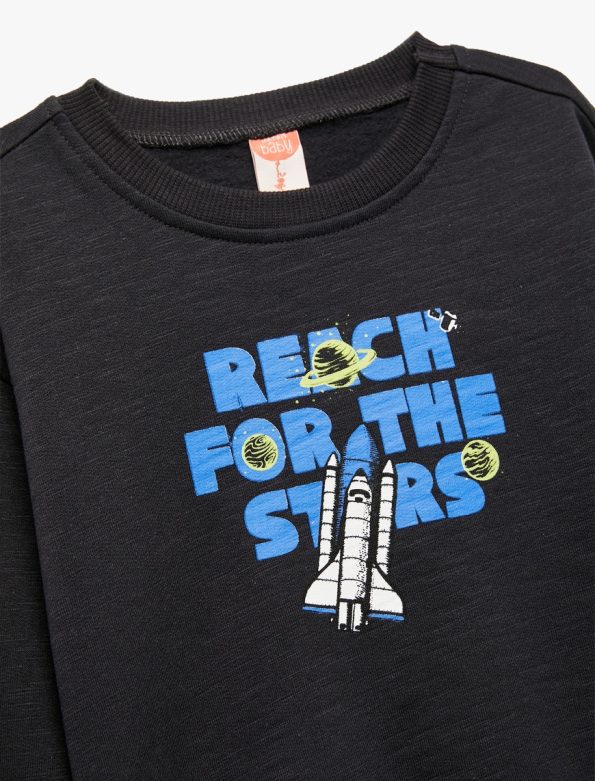 Baby Boy Cotton Printed Sweatshirt