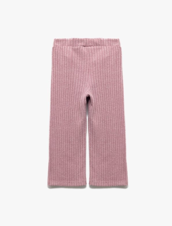 Girls' Baby Elastic Waist Viscose Blend Basic Leggings