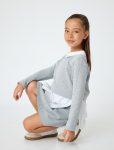 Girl Shirt Detail Sweatshirt